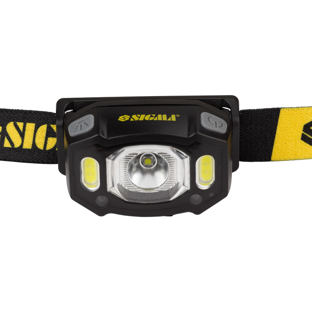 LED ліхтар Sigma налобний акумуляторний 300 Лм 1200 мАгод із сенсором