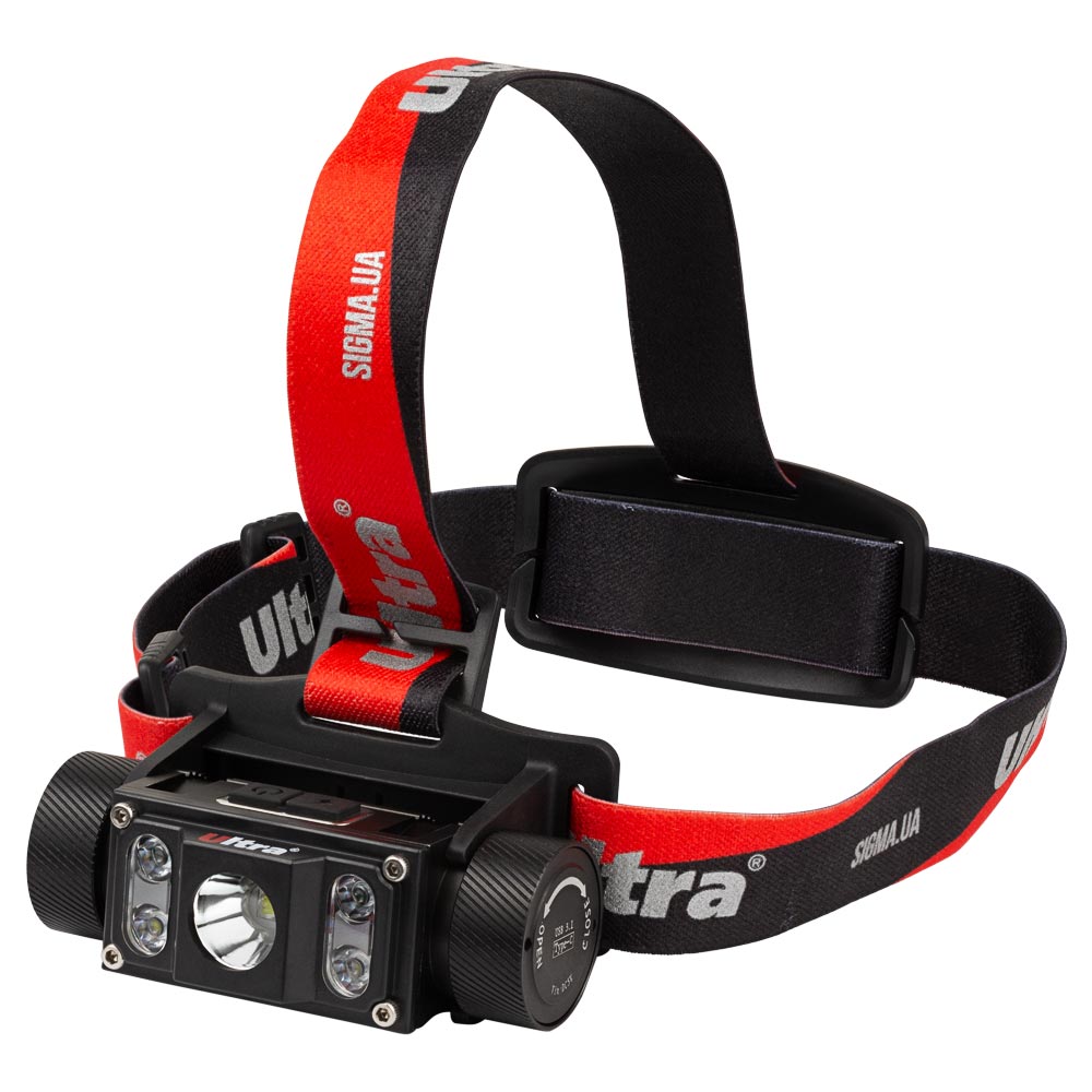 LED ліхтар Ultra налобний акумуляторний 1000 Лм Li-ion 21700 4000 мАг