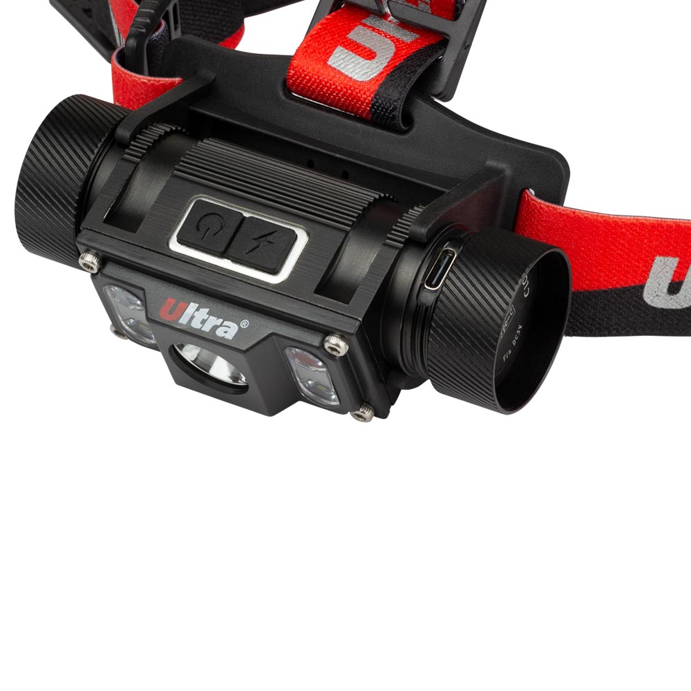 LED ліхтар Ultra налобний акумуляторний 1000 Лм Li-ion 21700 4000 мАг