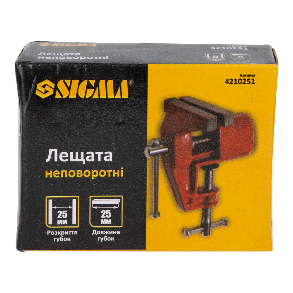 Лещата неповоротні Sigma 25 мм для дрібних робіт