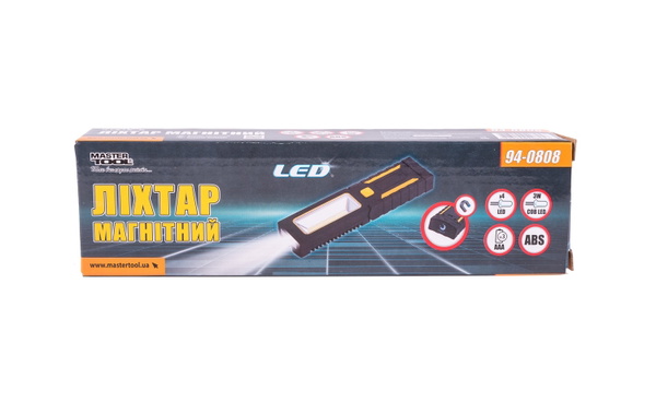 Фонарь магнитный с подвесом Mastertool 94-0808