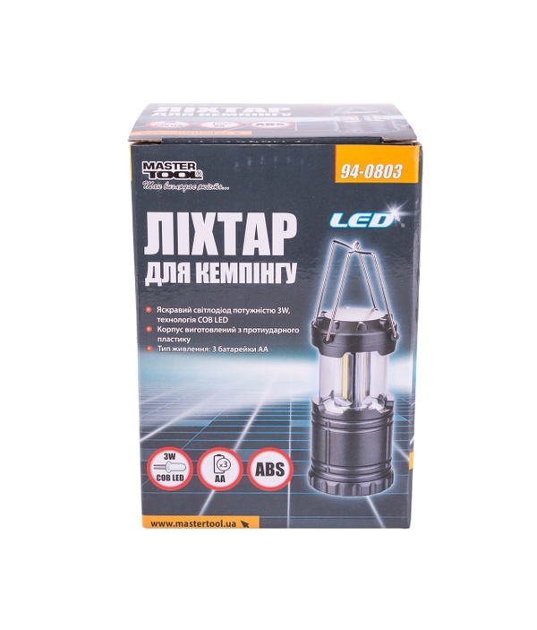 Фонарь раздвижной для кемпинга Mastertool 94-0803