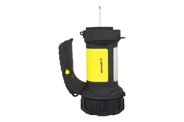 Ліхтар Wertvoll 2в1 з ручкою 360° 4 режими CREELED/COBLED IP44 Li-ion 2000 mAh/t 7000 K/200 lum ABS RX-8010