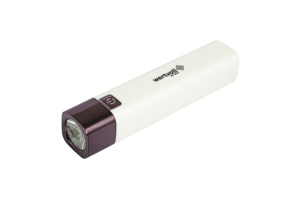 Ліхтар Wertvoll 3 режими LED Li-ion 1200 mAh/t 7000 K/80 lum powerbank ABS RX-8001