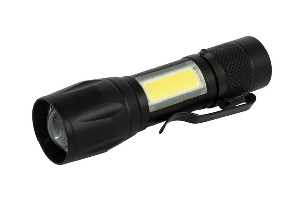 Фонарь с регулировкой фокуса Wertvoll 3 режима LED/COB LED Li-ion 800 mAh/t 8000 K/100 lum AL RX-8003