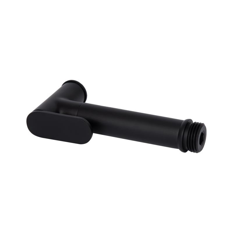 Лейка для гигиенического душа округлая Qtap Rucni Black Matt (QT889910842855OB)