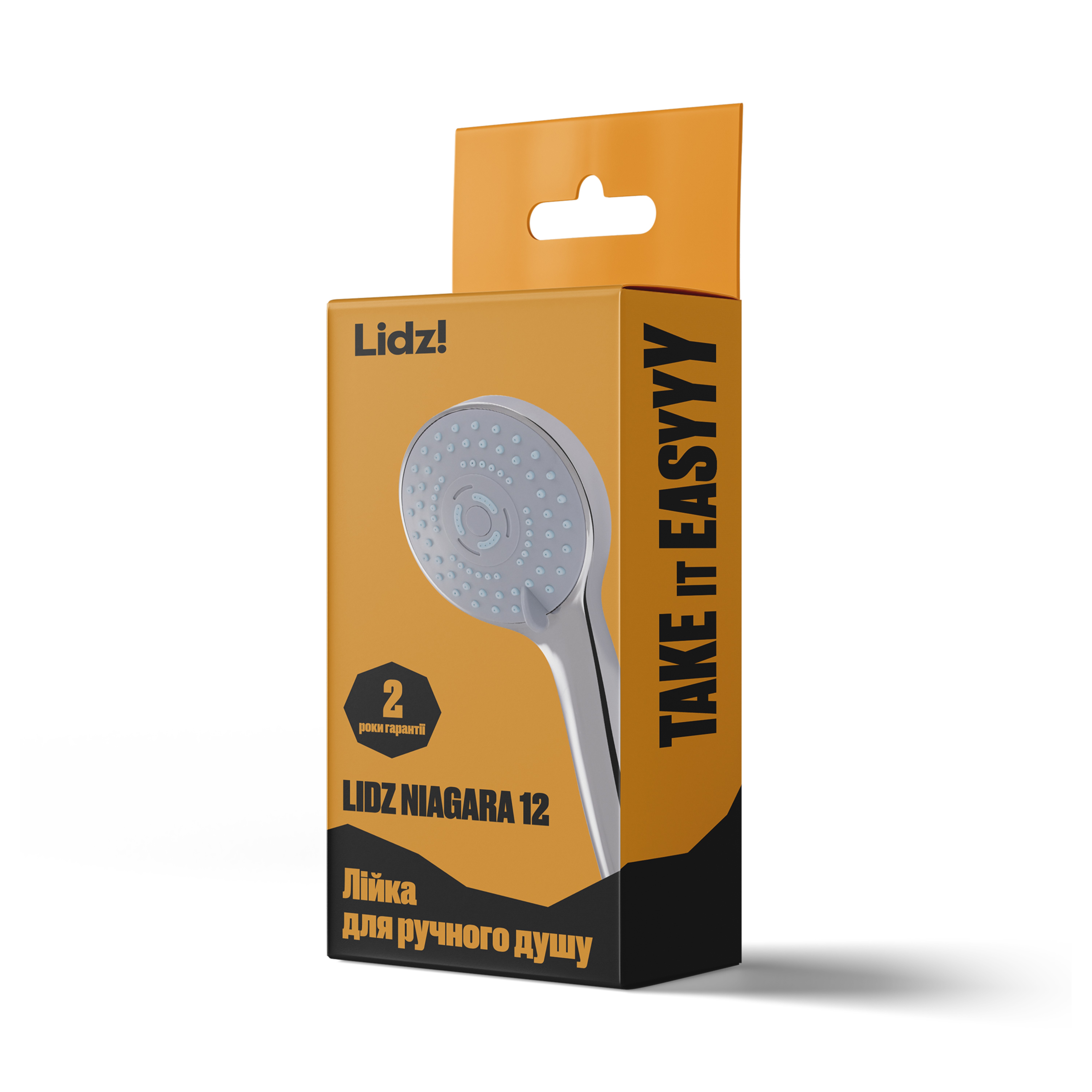 Лійка для ручного душу Лейки Lidz Niagara 12 98 мм округла Chrome (LDNIA12CRM35443)