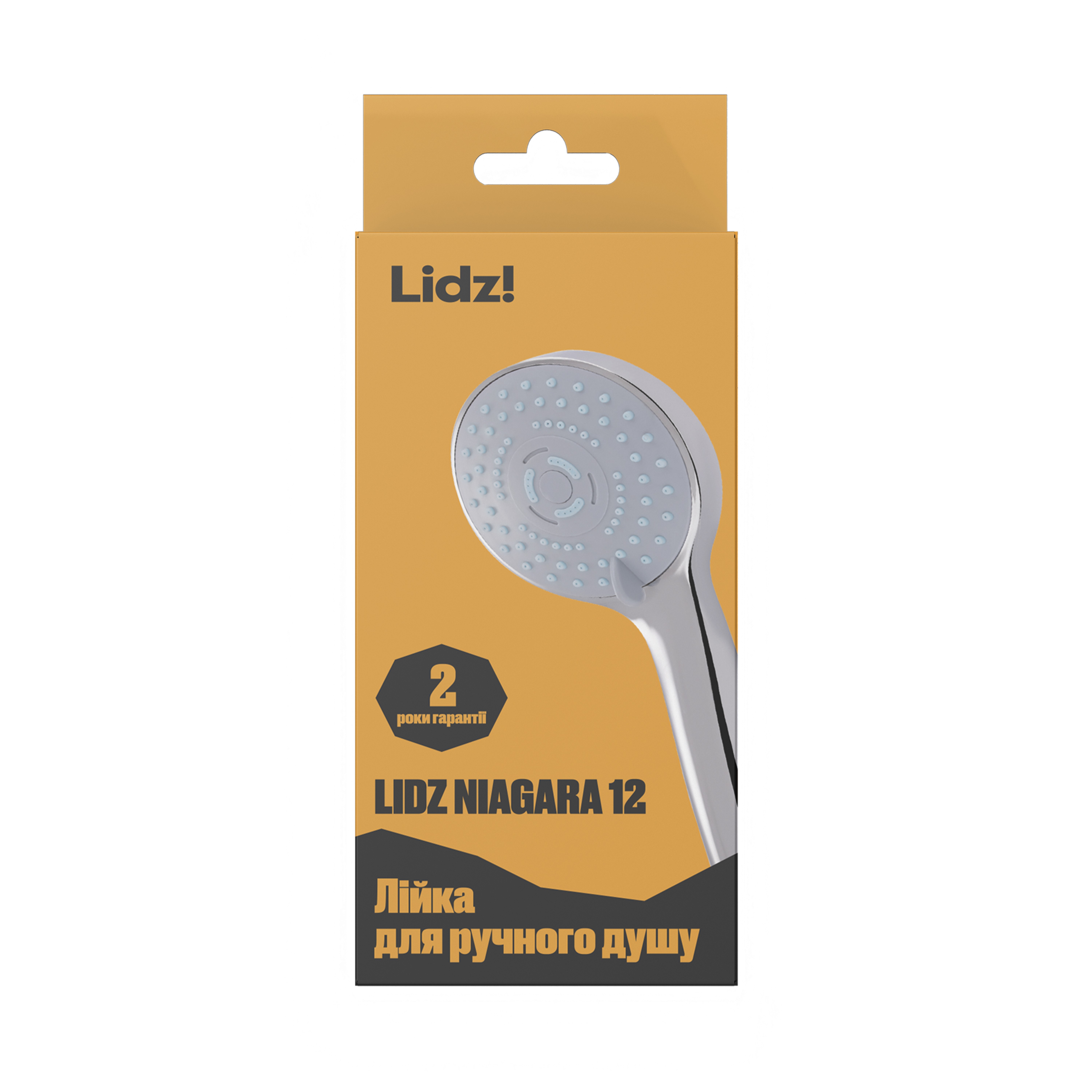 Лійка для ручного душу Лейки Lidz Niagara 12 98 мм округла Chrome (LDNIA12CRM35443)
