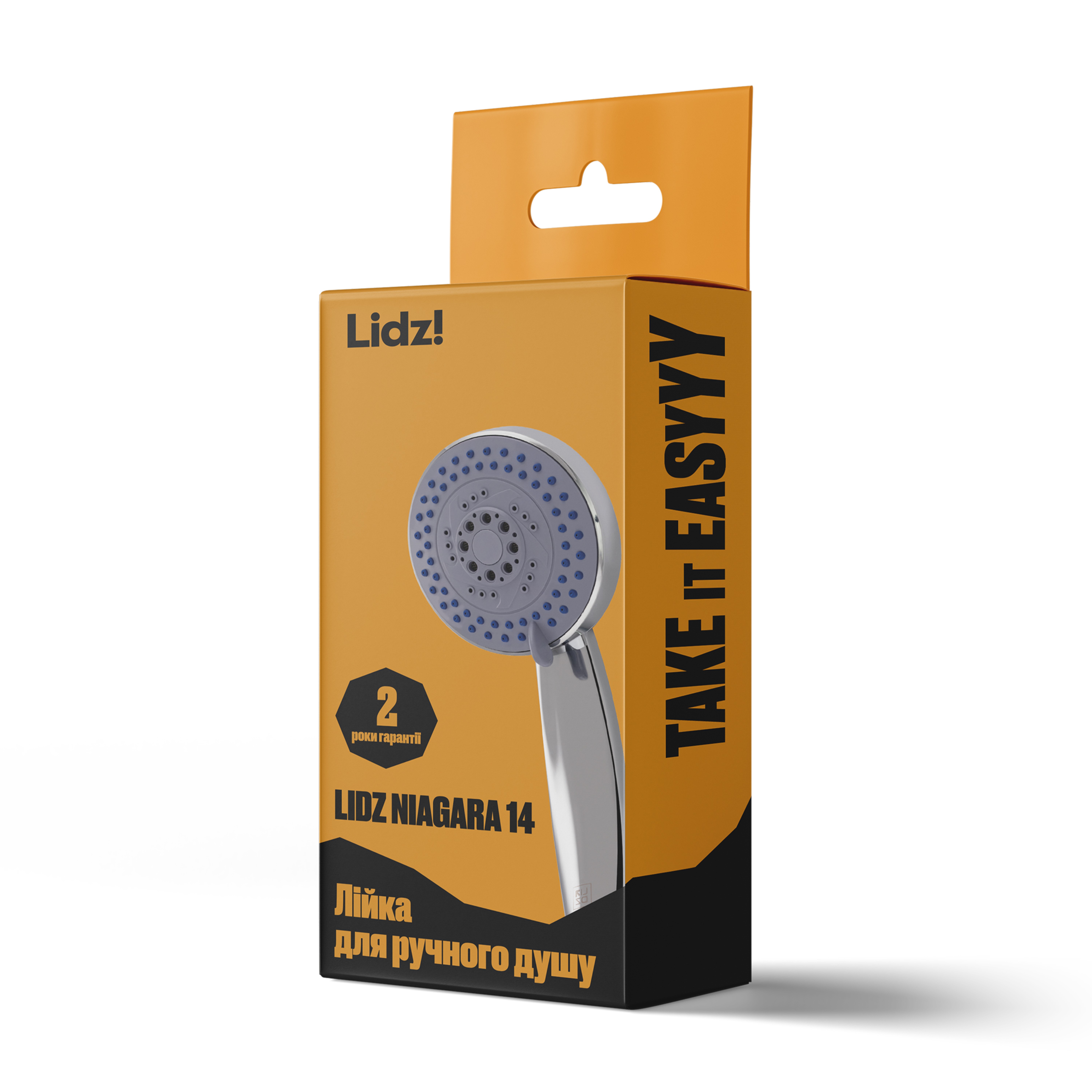 Лійка для ручного душу Лейки Lidz Niagara 14 95 мм округла Chrome (LDNIA14CRM35465)