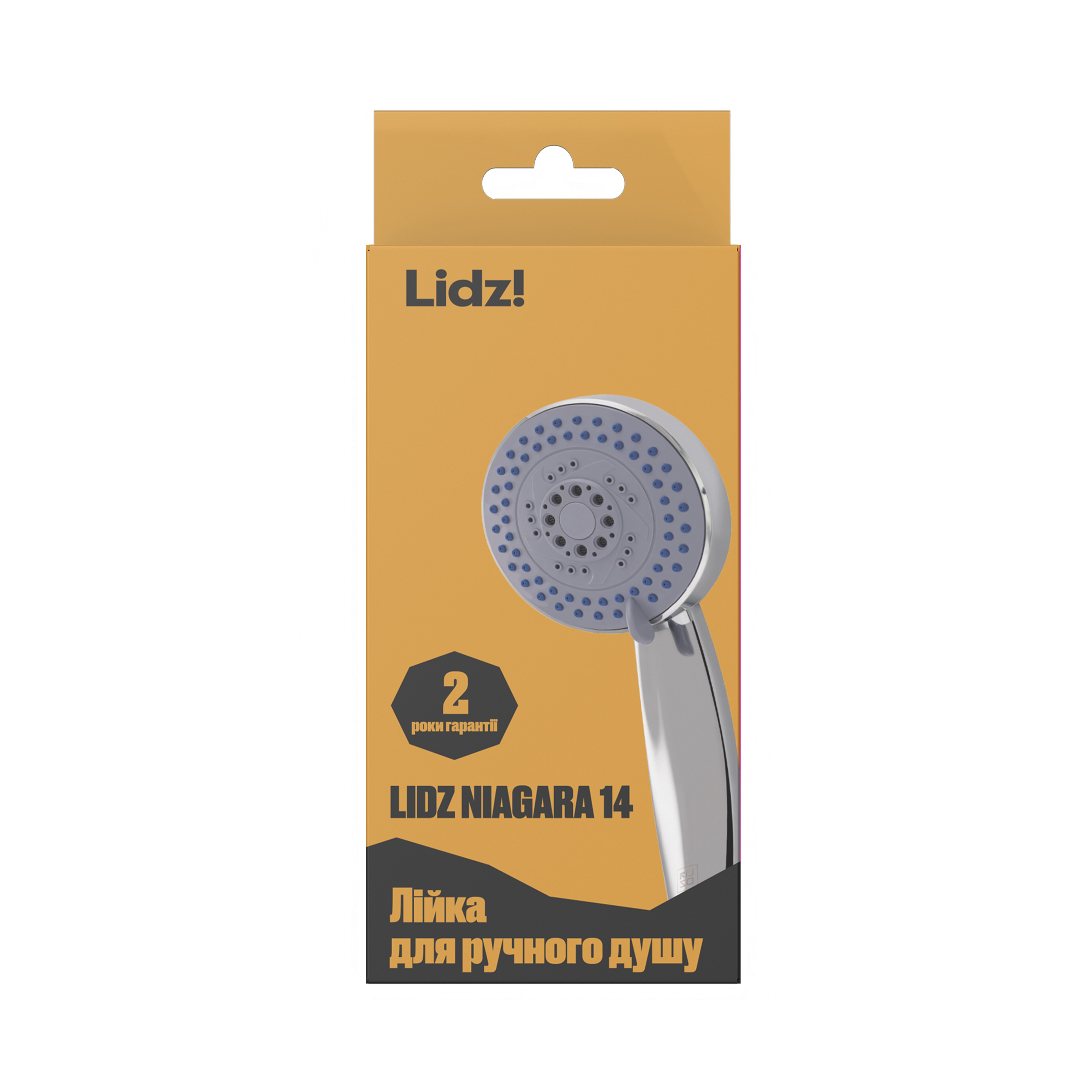 Лійка для ручного душу Лейки Lidz Niagara 14 95 мм округла Chrome (LDNIA14CRM35465)