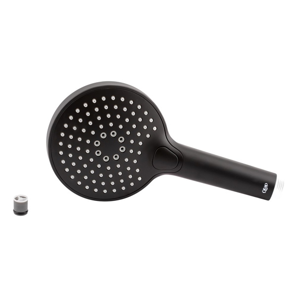 Лейка для ручного душа Qtap Rucni 120 мм округлая Black Matt (QTRUCA120O3KBB)