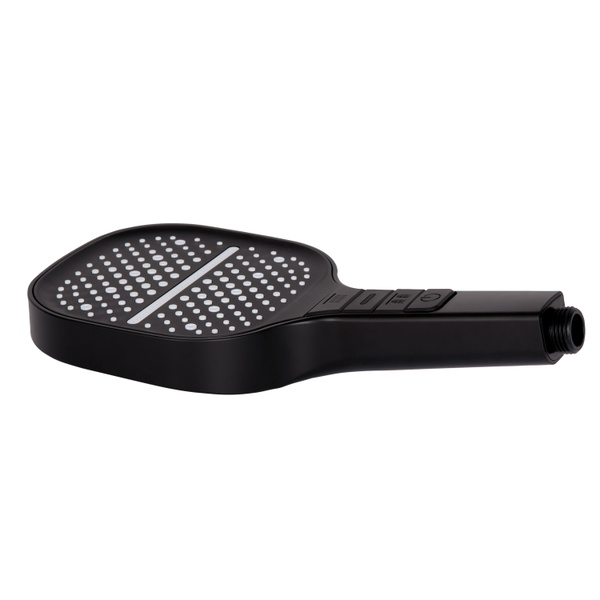 Лійка для ручного душу Qtap Rucni 130x130 мм Black Matt (QTRUC125BLM45957)