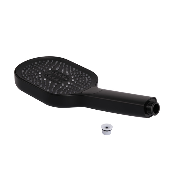 Лійка для ручного душу Qtap Rucni 140*110 мм Black Matt (QTRUC125BLM45961)