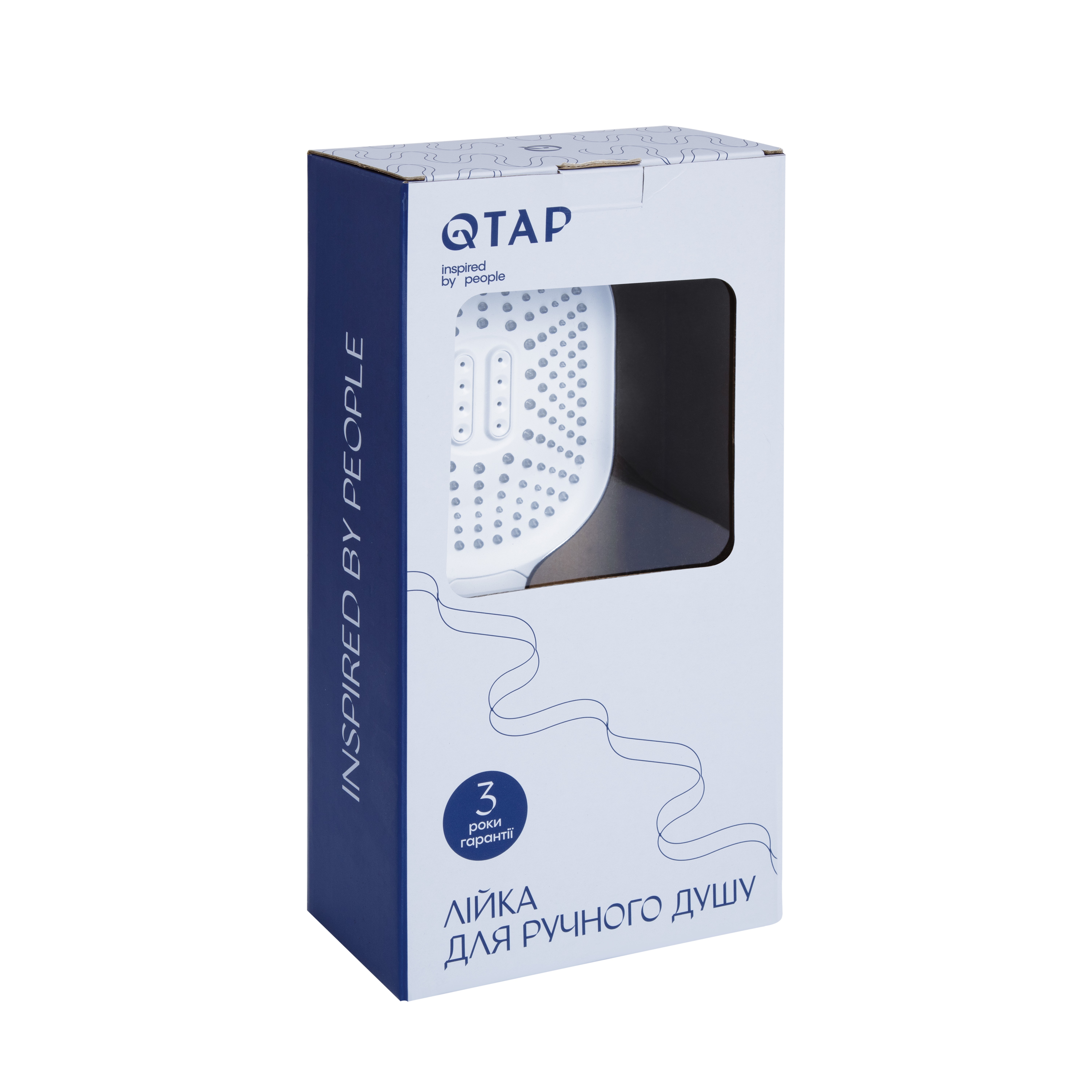 Лейка для ручного душа Qtap Rucni 140 x 110 мм Chrome (QTRUC125CRM45960)