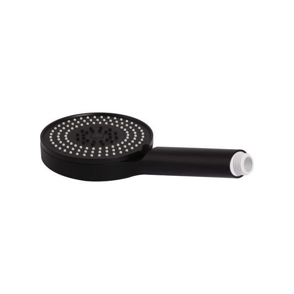Лійка для ручного душу Qtap Rucni D 130 мм округла Black Matt (QTRUC125BLM45951)