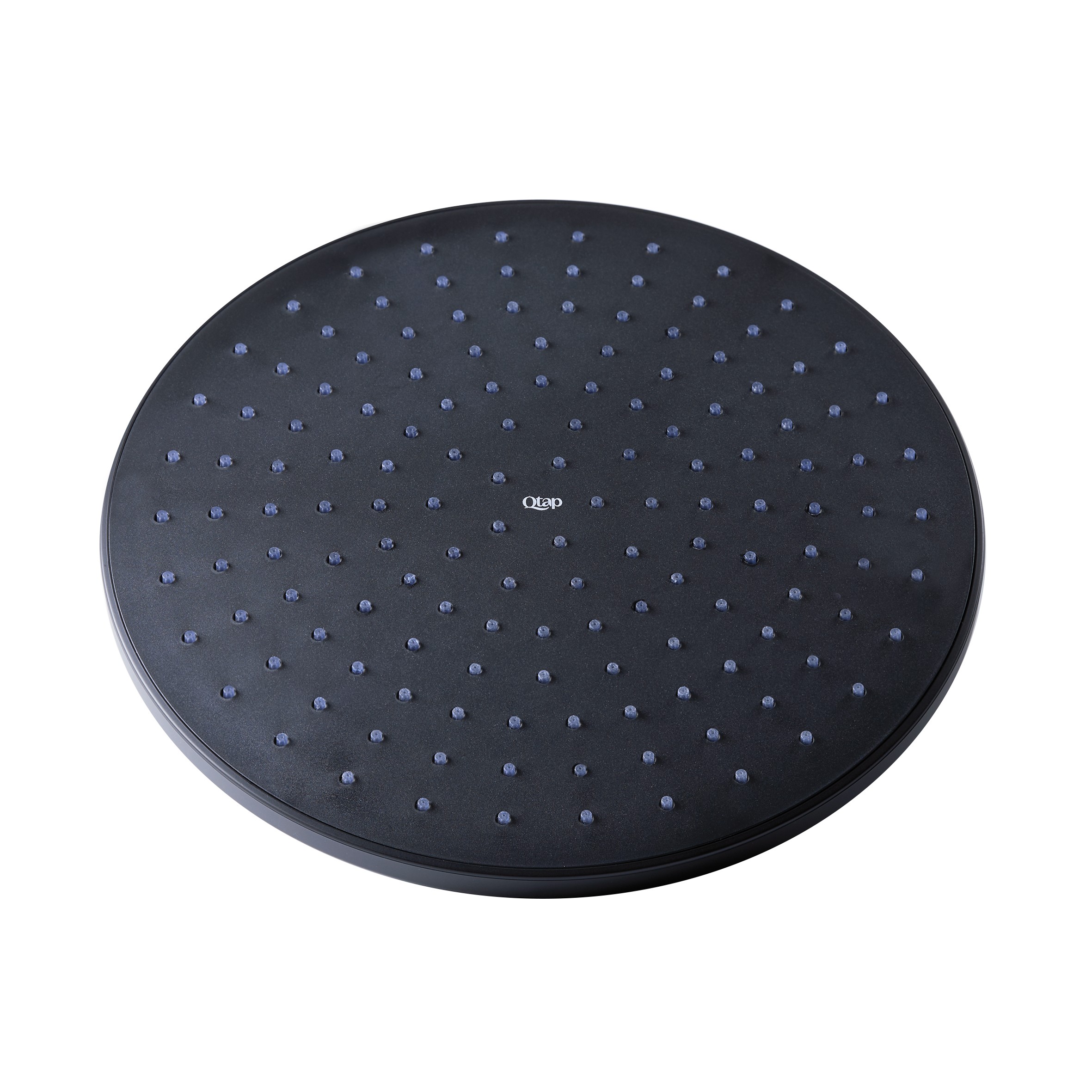 Лійка для верхнього душу Qtap Hlavova 230 мм округла Black Matt (QTHLAVA228O1ZBB)