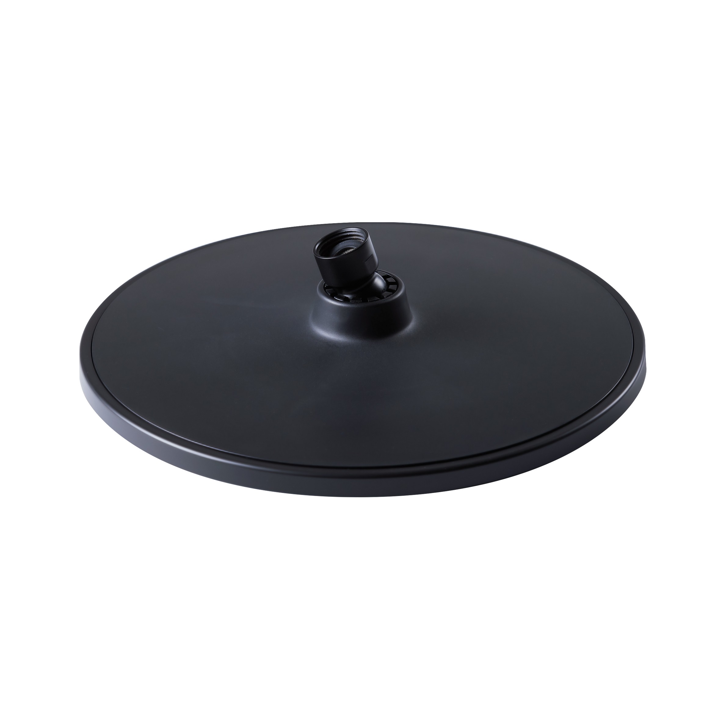 Лійка для верхнього душу Qtap Hlavova 230 мм округла Black Matt (QTHLAVA228O1ZBB)