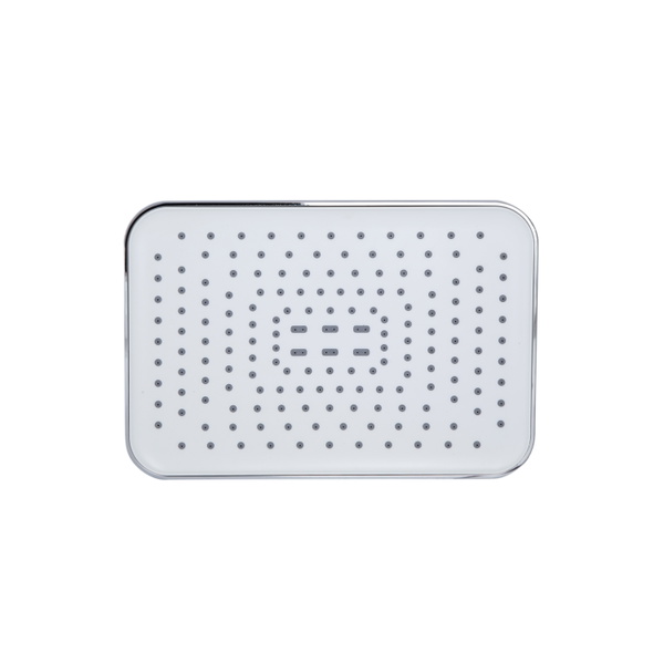 Лійка для верхнього душу Qtap Hlavova 260x180 мм прямокутна Chrome/White (QTHLA107CRM45785)