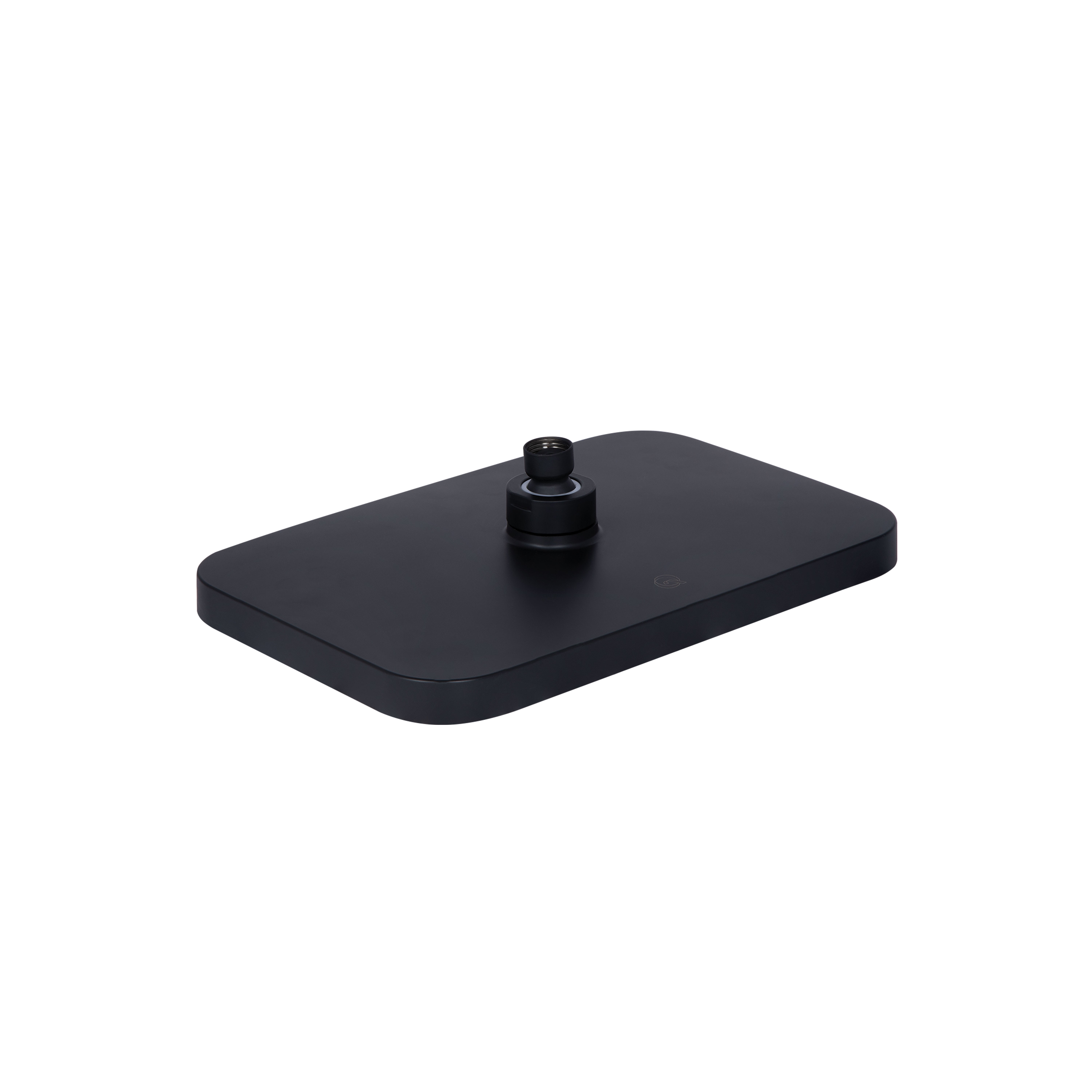 Лійка для верхнього душу Qtap Hlavova 300x200 мм прямокутна Black Matt (QTHLA107BLM45783)