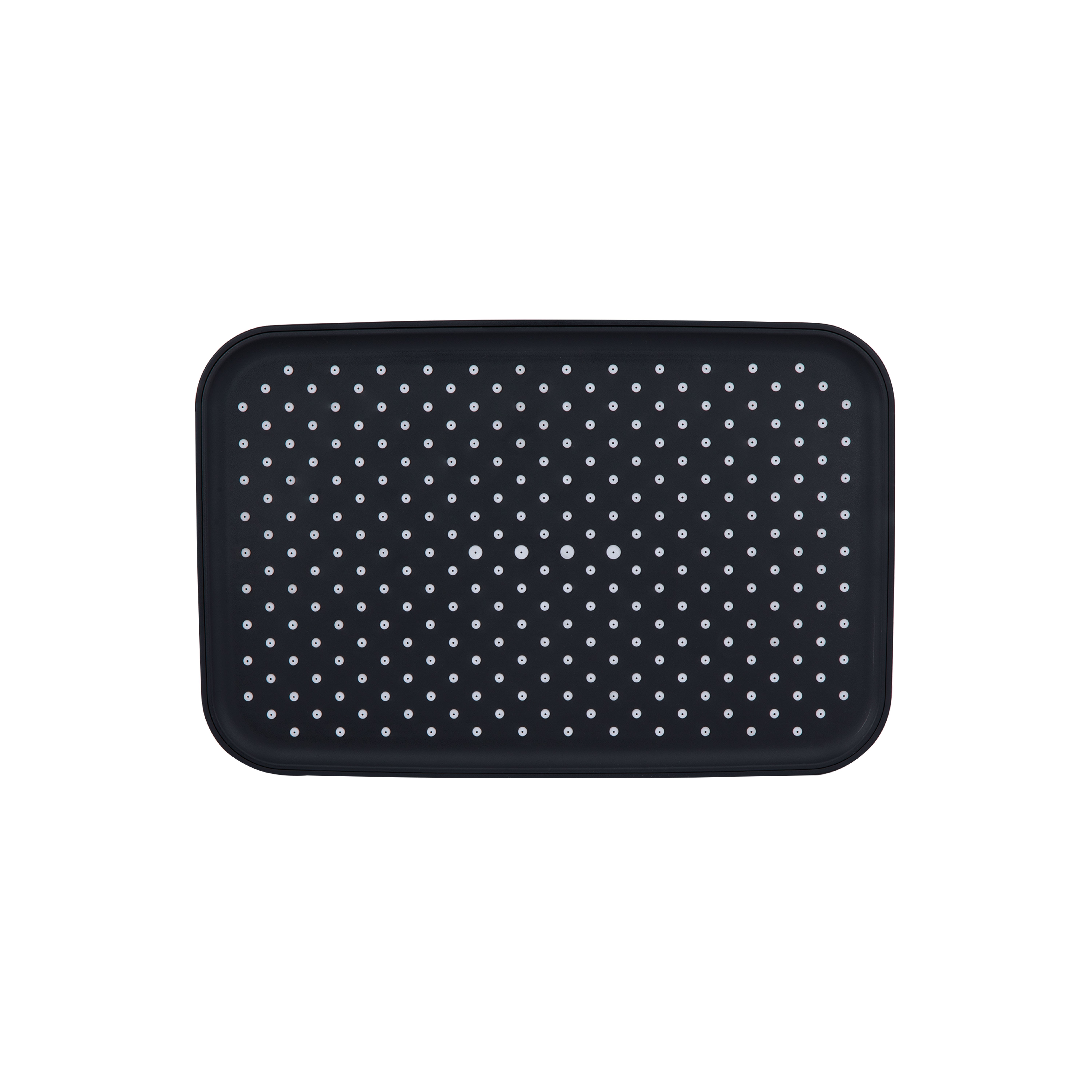 Лійка для верхнього душу Qtap Hlavova 300x200 мм прямокутна Black Matt (QTHLA107BLM45783)