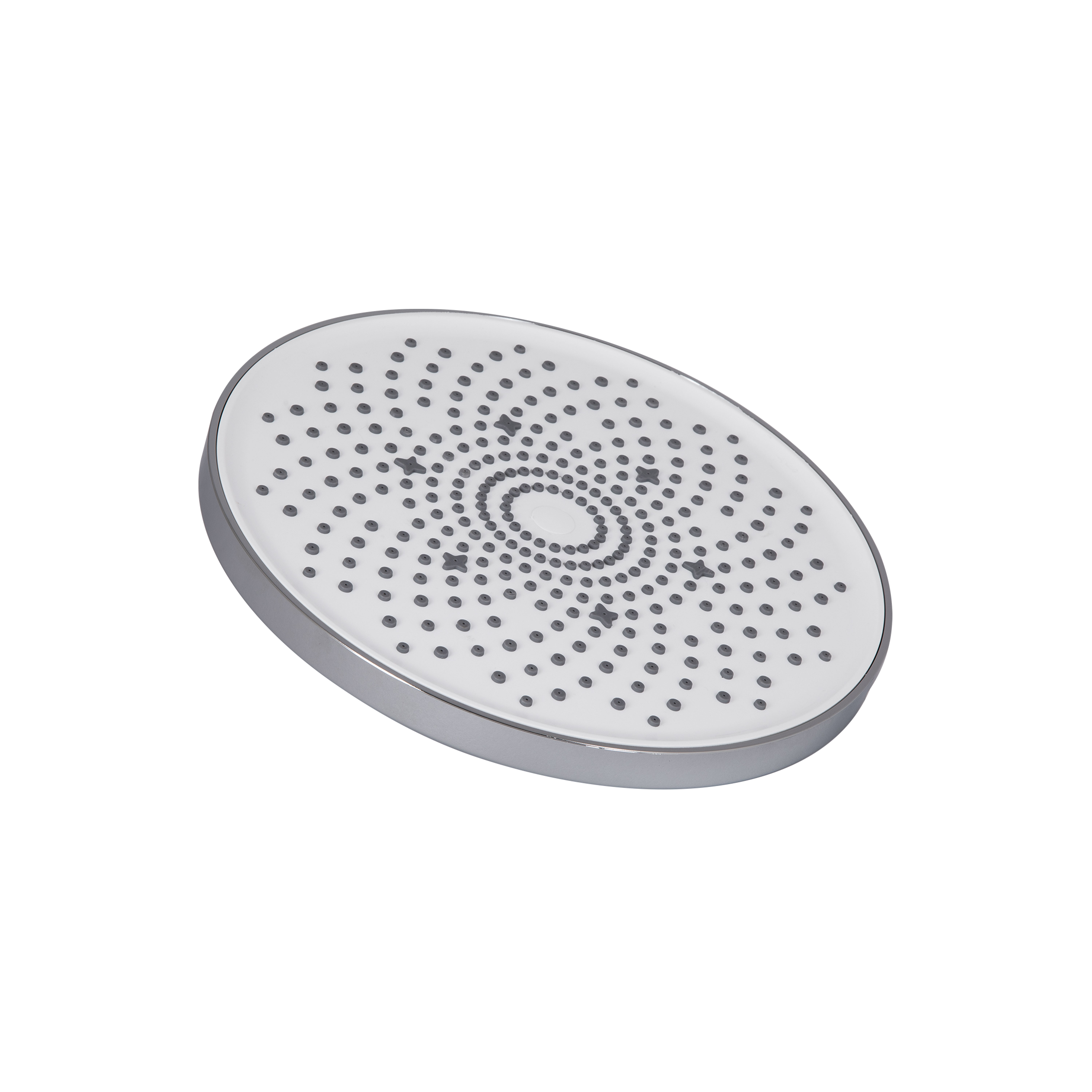 Лійка для верхнього душу Qtap Hlavova D 230 мм округла Chrome/White (QTHLA107CRM45787)