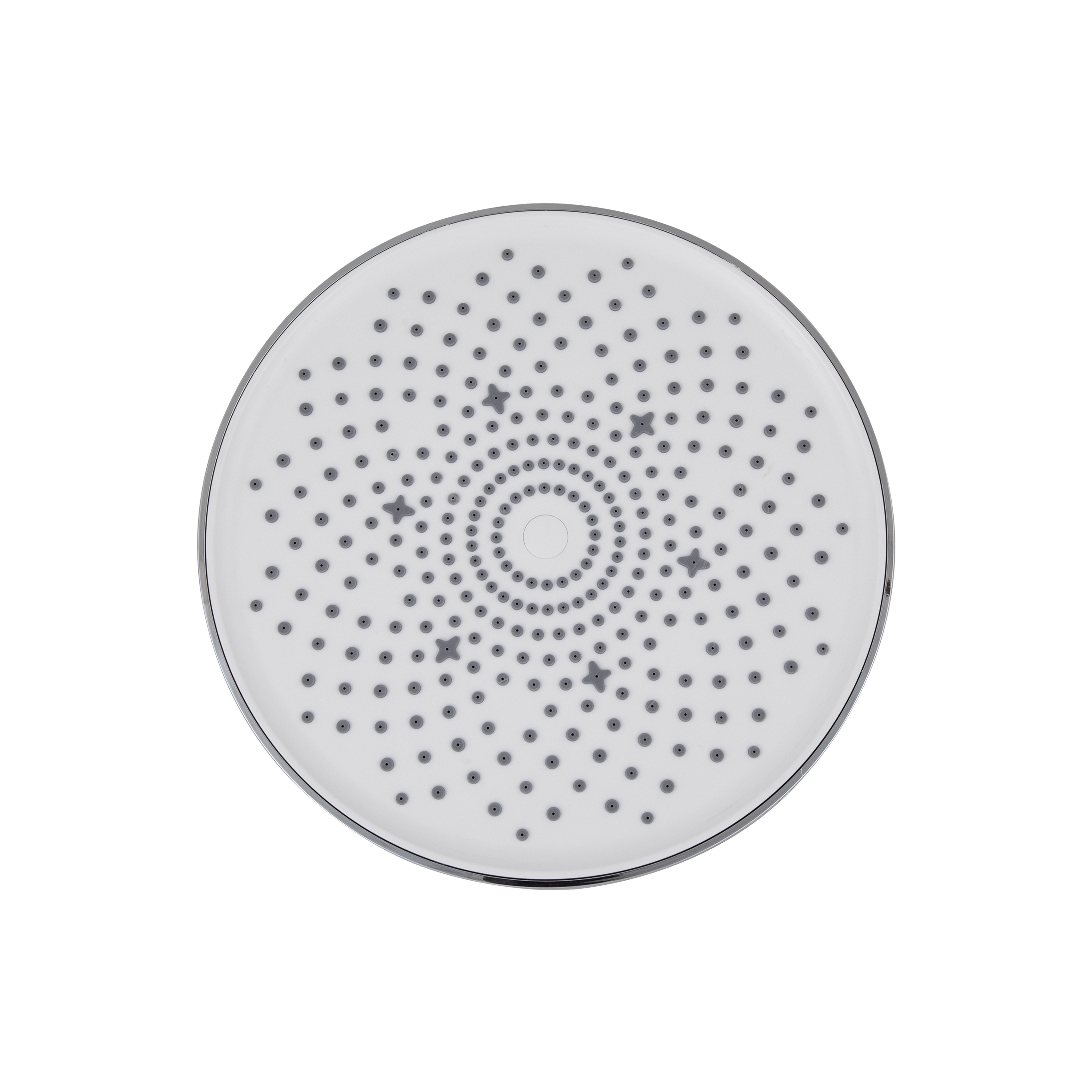 Лійка для верхнього душу Qtap Hlavova D 230 мм округла Chrome/White (QTHLA107CRM45787)