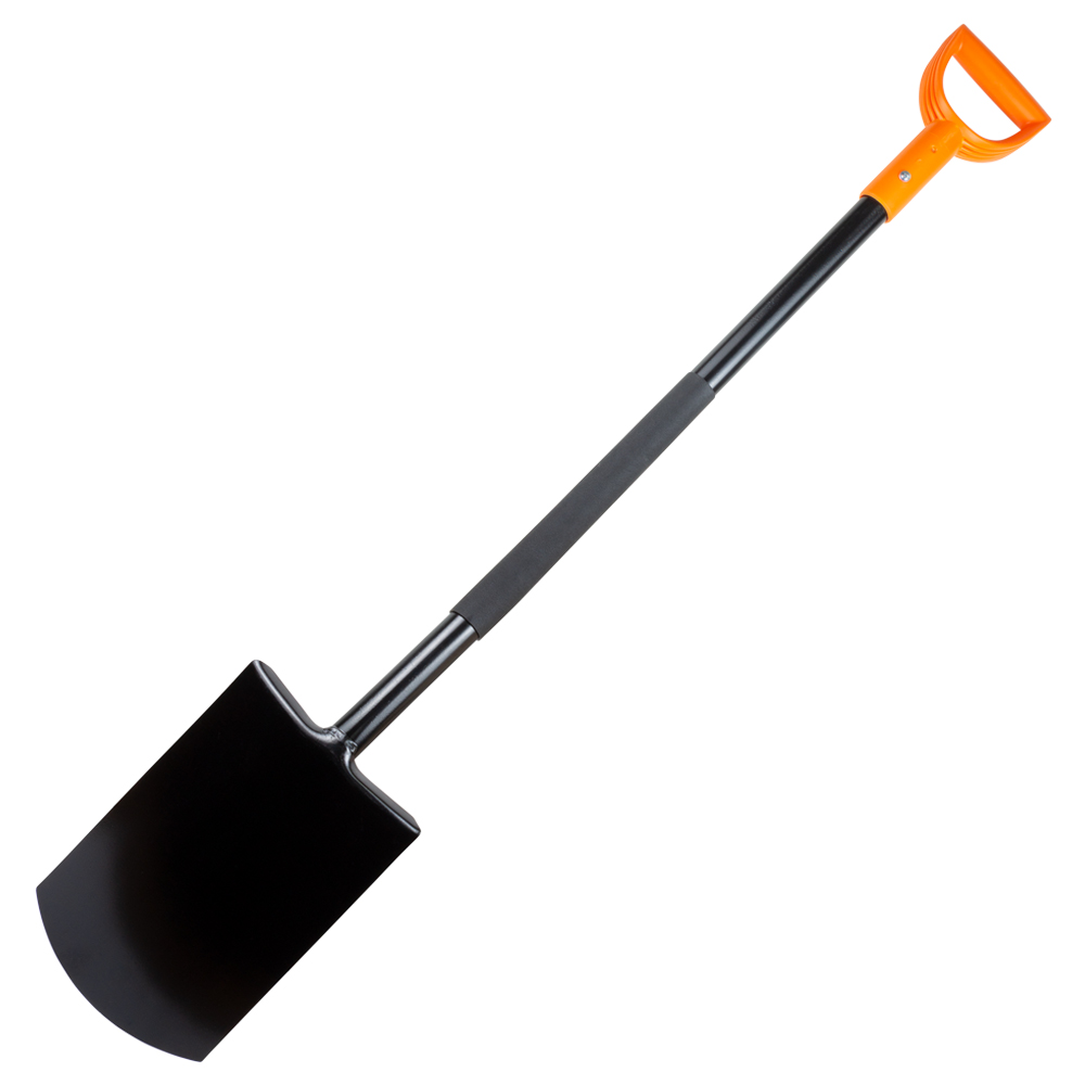Лопата Flora штикова прямокутна з металевою ручкою 290 х 195 х 1170 мм 2.0 кг