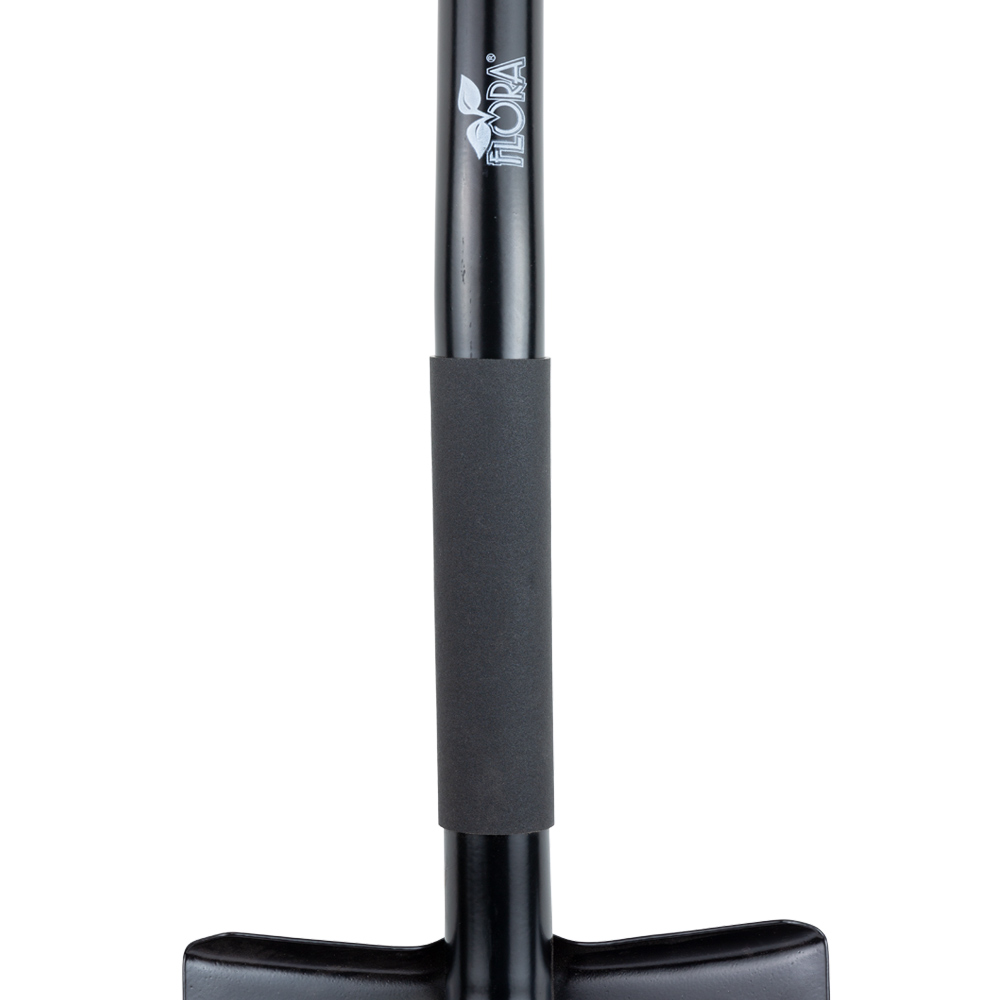 Лопата Flora штикова з металевою ручкою 285 х 195 х 800 мм 1.6 кг (американка)