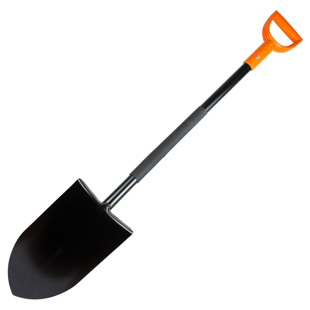 Лопата Flora штикова з металевою ручкою 365 х 210 х 1170 мм 2.1 кг (американка)