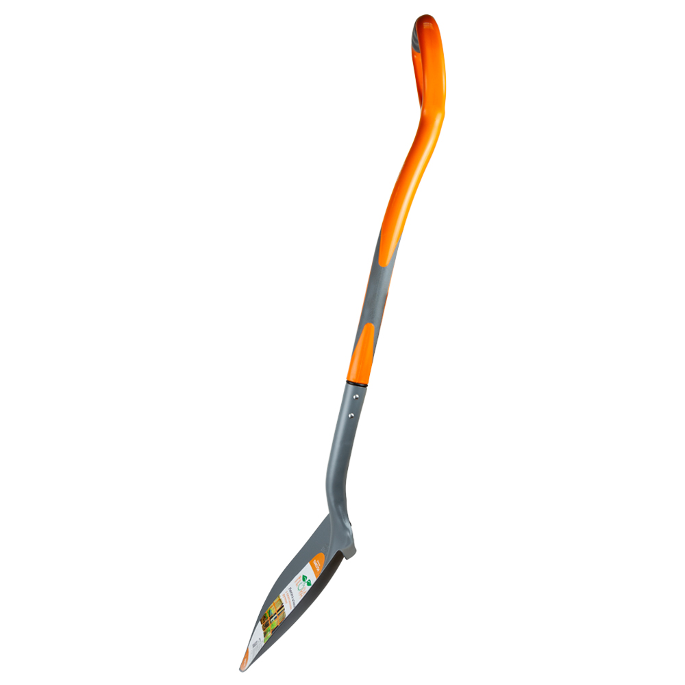 Лопата Flora штикова з пластиковою ручкою 295 х 220 х 1050 мм 1.9 кг (американка)