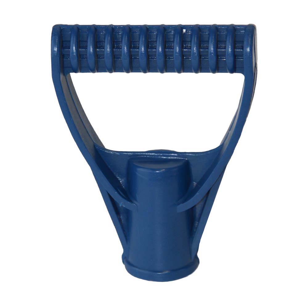 Лопата Grad для снега/зерна пластиковая с оцинкованной планкой Strong 490 х 495 мм с деревянным черенком (цветная)