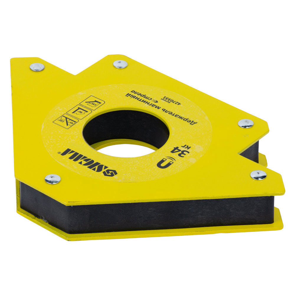 Магніт для зварки Sigma стріла 34 кг 110 х 110 мм (45,90,135°)