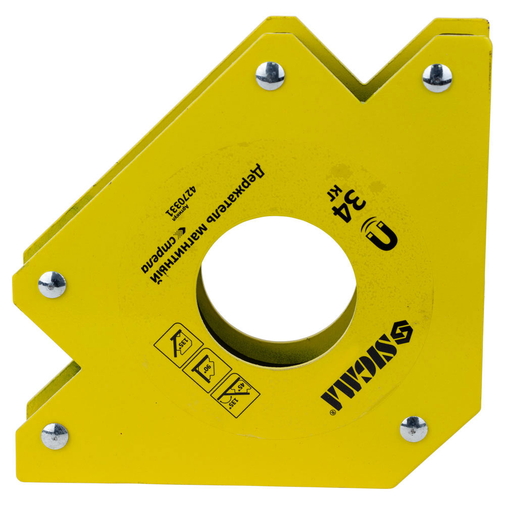 Магніт для зварки Sigma стріла 34 кг 110 х 110 мм (45,90,135°)