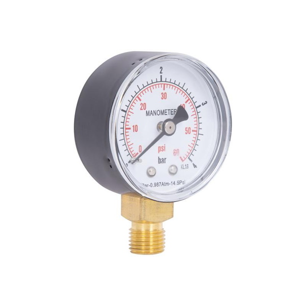 Манометр Thermo Alliance Standart 50 мм 1/4", нижнее подключение (SD1704B)