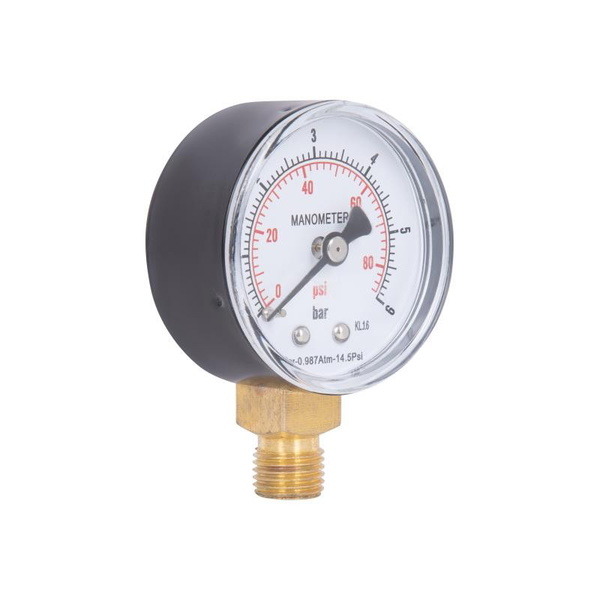 Манометр Thermo Alliance Standart 50 мм 1/4", нижнее подключение (SD1706B)