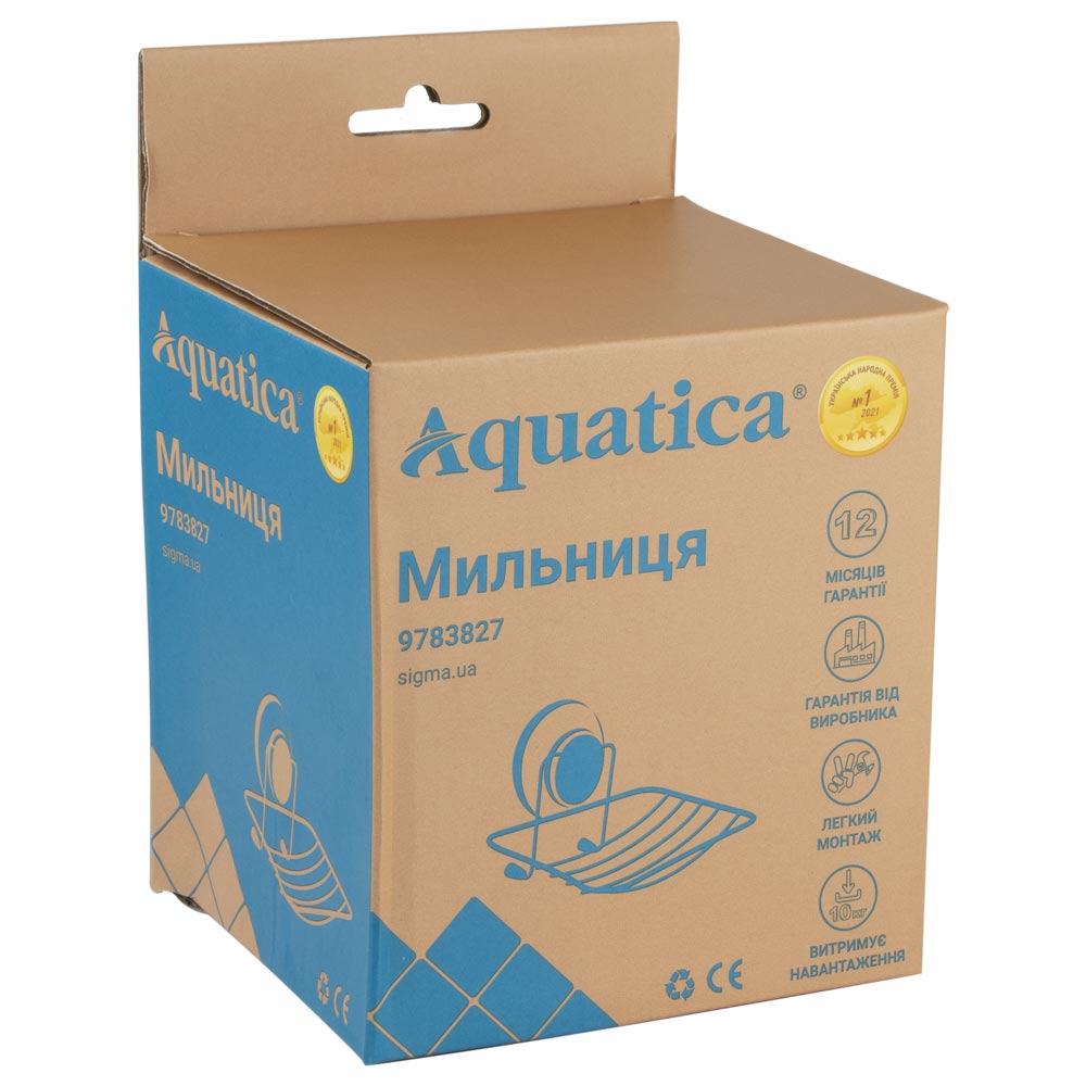 Мыльница Aquatica s38 на вакуумной присоске 135×120×102 мм