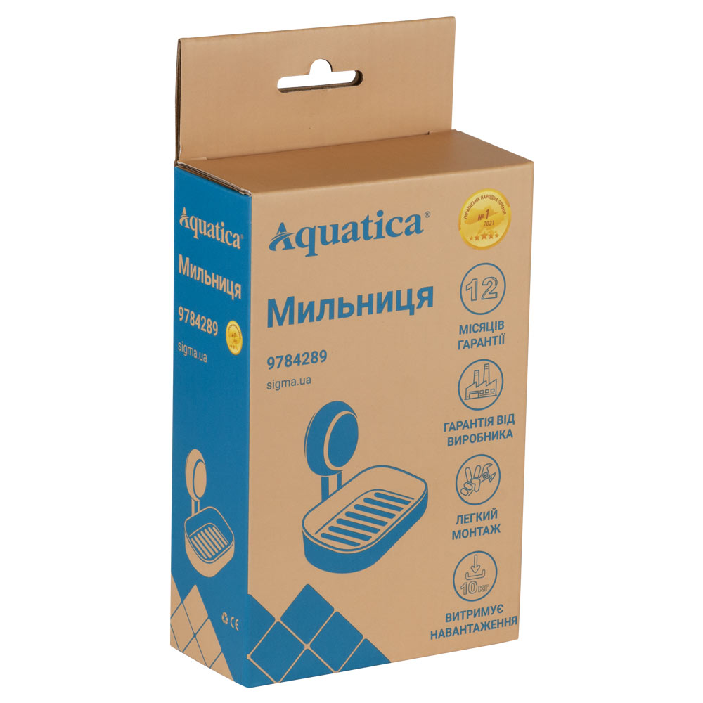 Мильниця Aquatica s42 на вакуумній присосці 142×103×111 мм