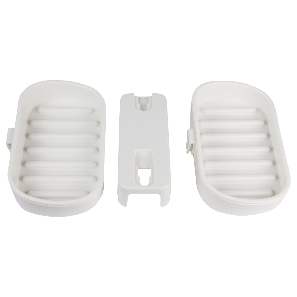 Мильниця Aquatica s42 на вакуумній присосці подвійна 142×111×201 мм