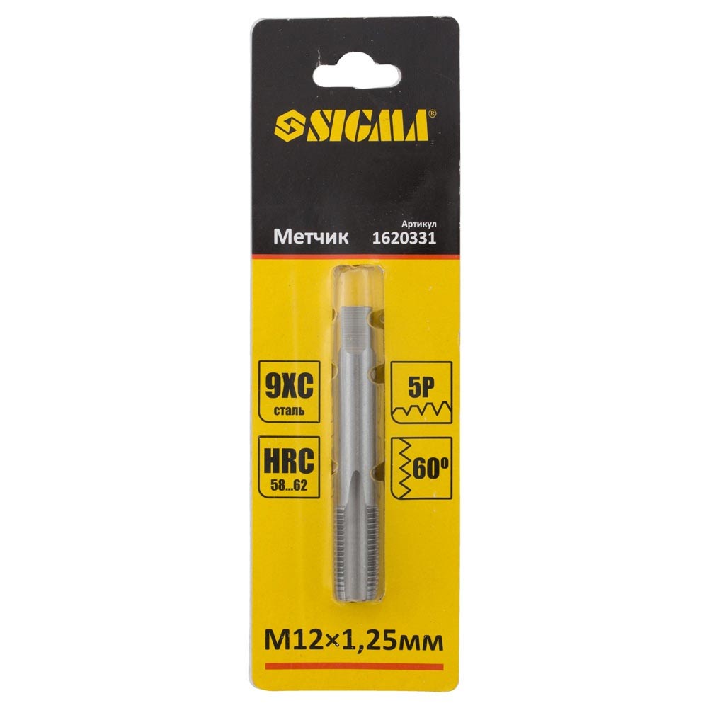 Мітчик Sigma М12 x 1.25 мм