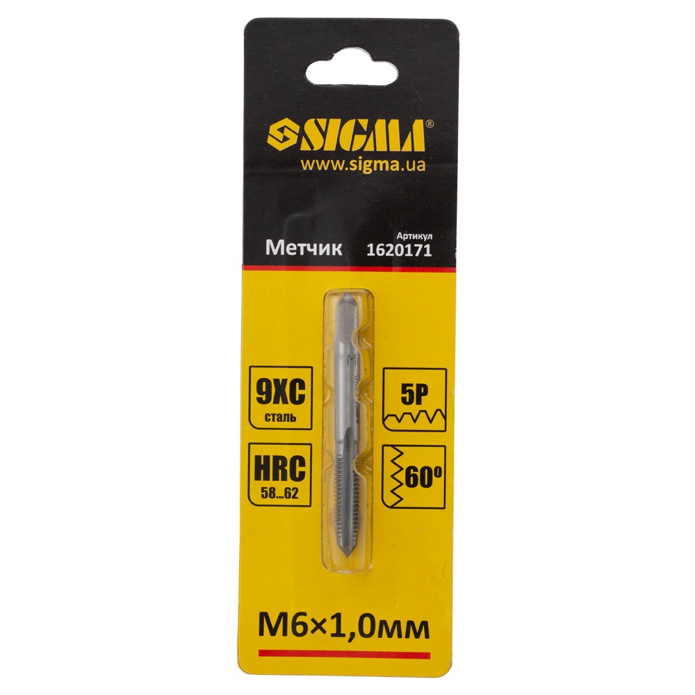 Мітчик Sigma М6 x 1.0 мм