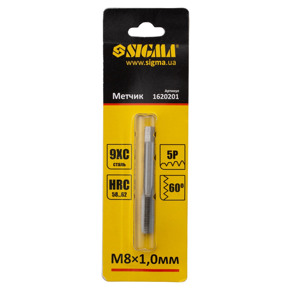 Мітчик Sigma М8 x 1.0 мм