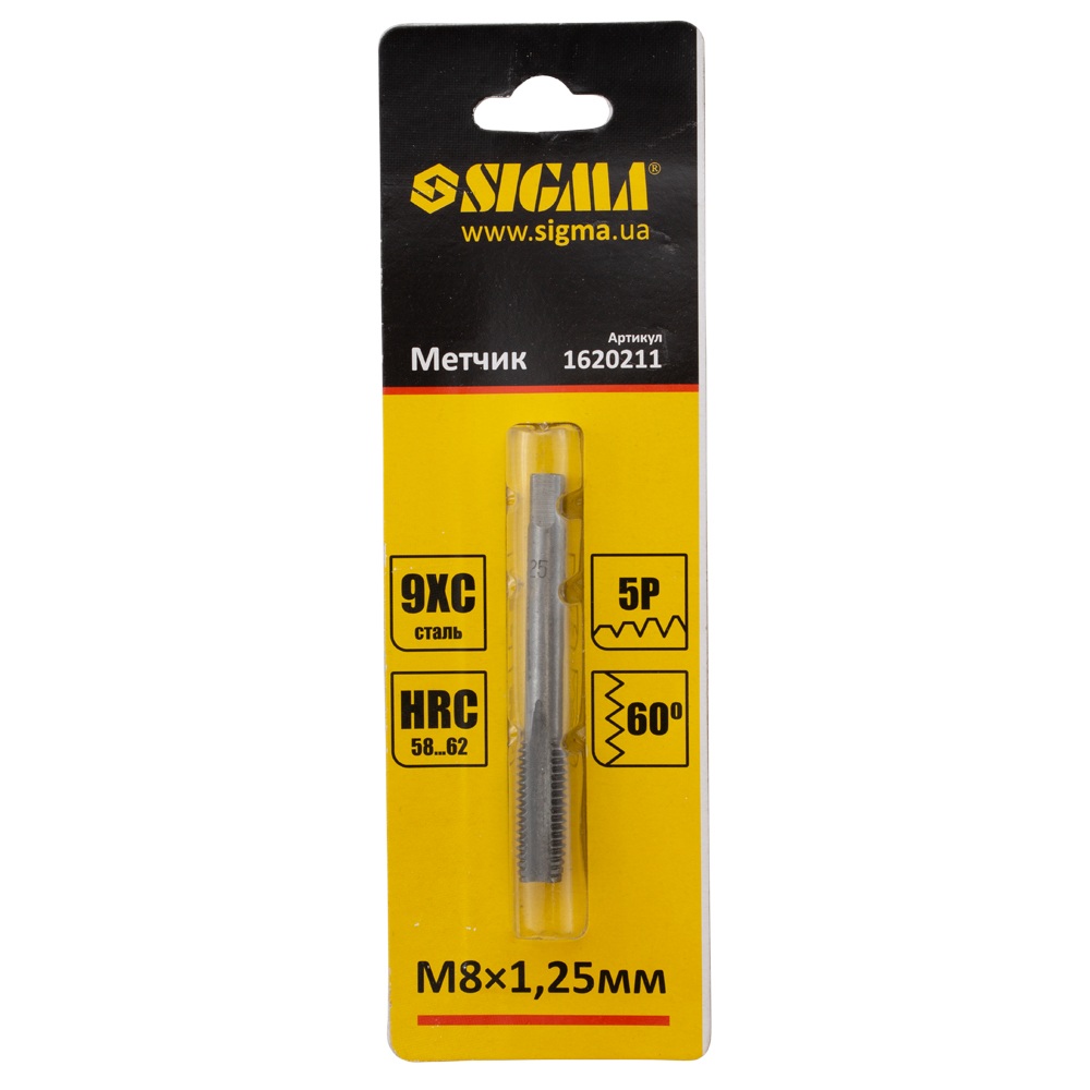 Мітчик Sigma М8 x 1.25 мм
