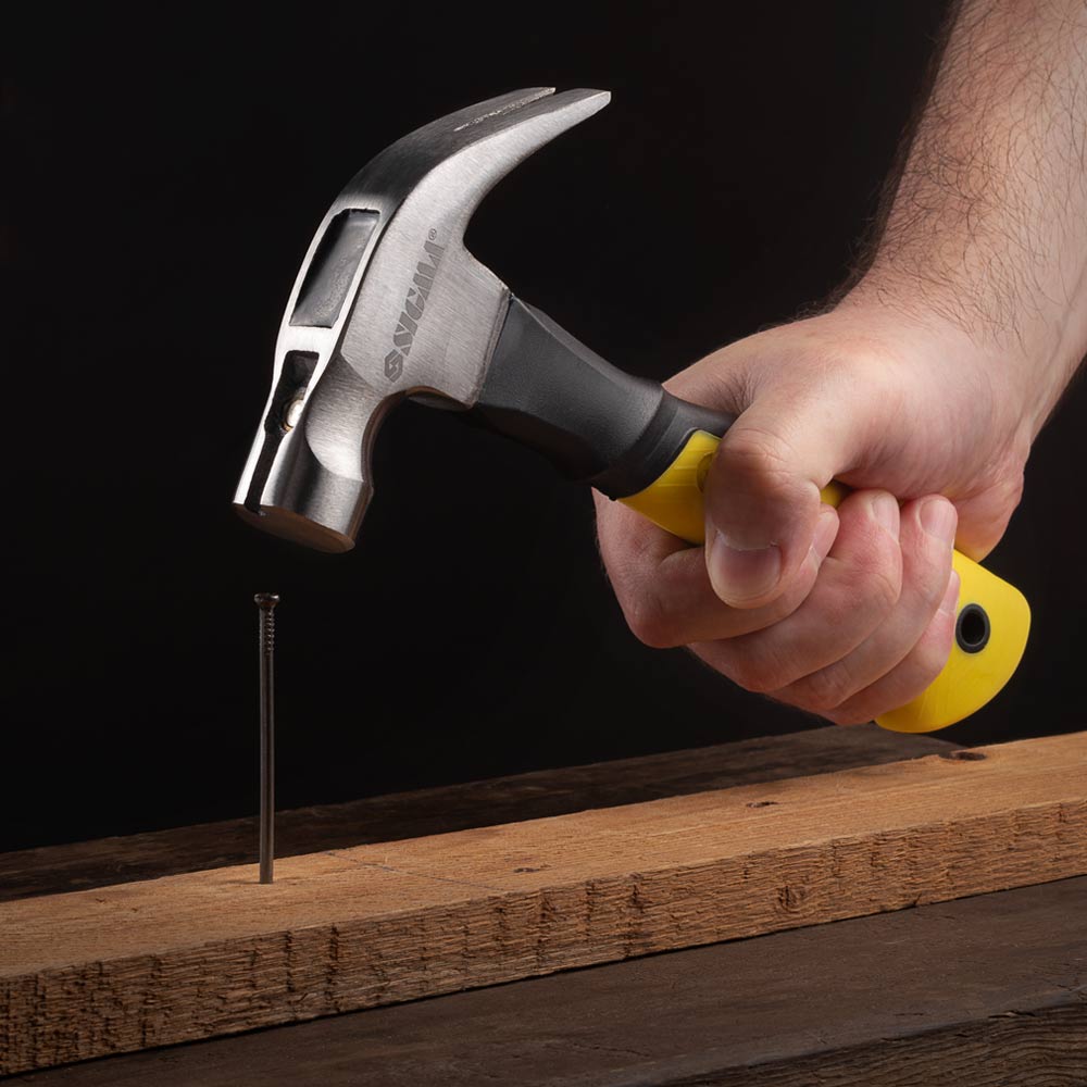 Молоток-цвяходер Sigma 225 г фібергласова рукоятка (магніт)