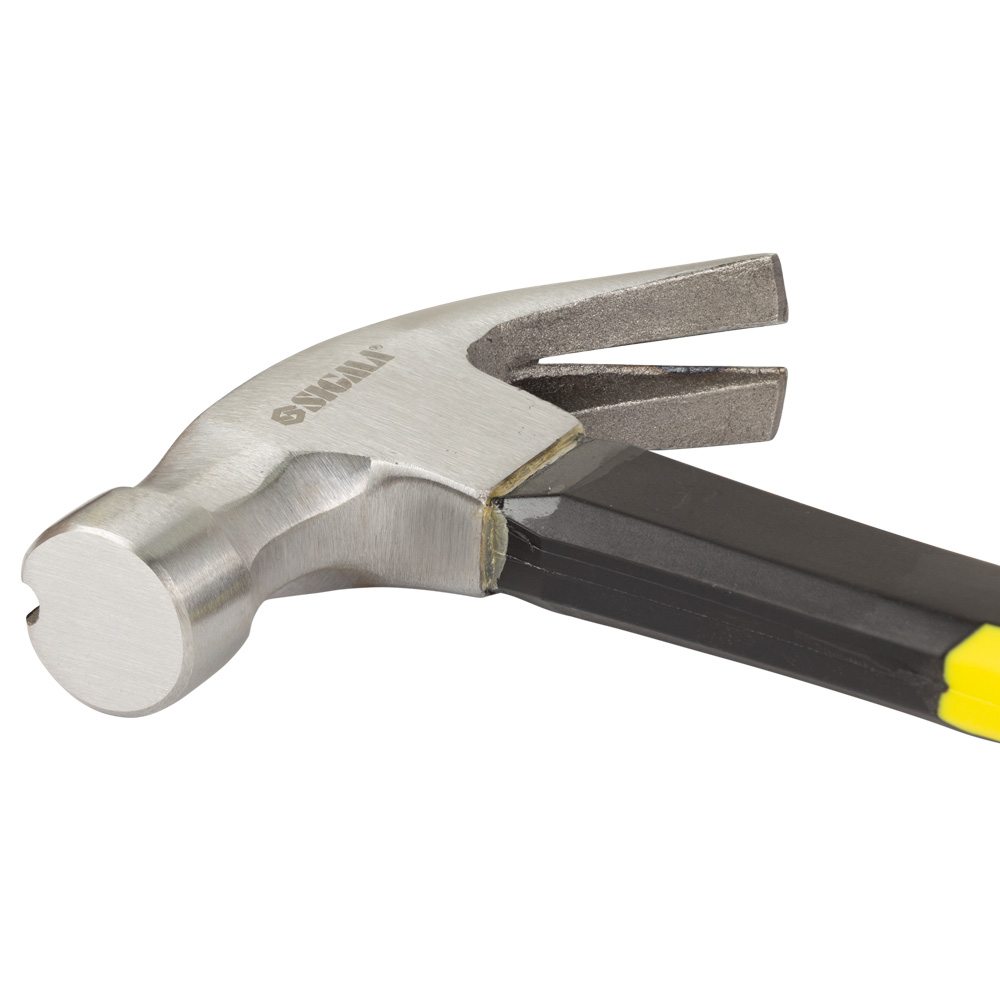 Молоток-цвяходер Sigma 450 г фібергласова рукоятка (магніт)