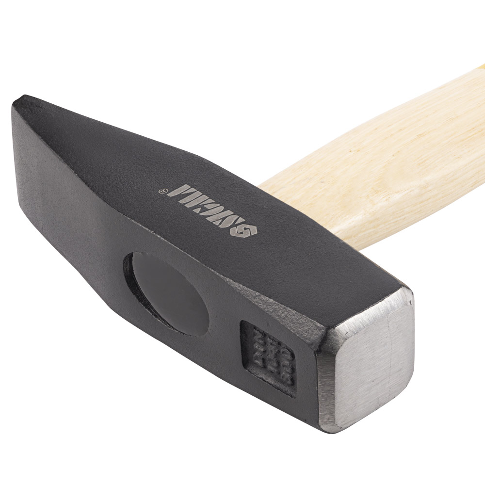 Молоток Sigma 800 г слюсарний дерев'яна рукоятка (дуб)