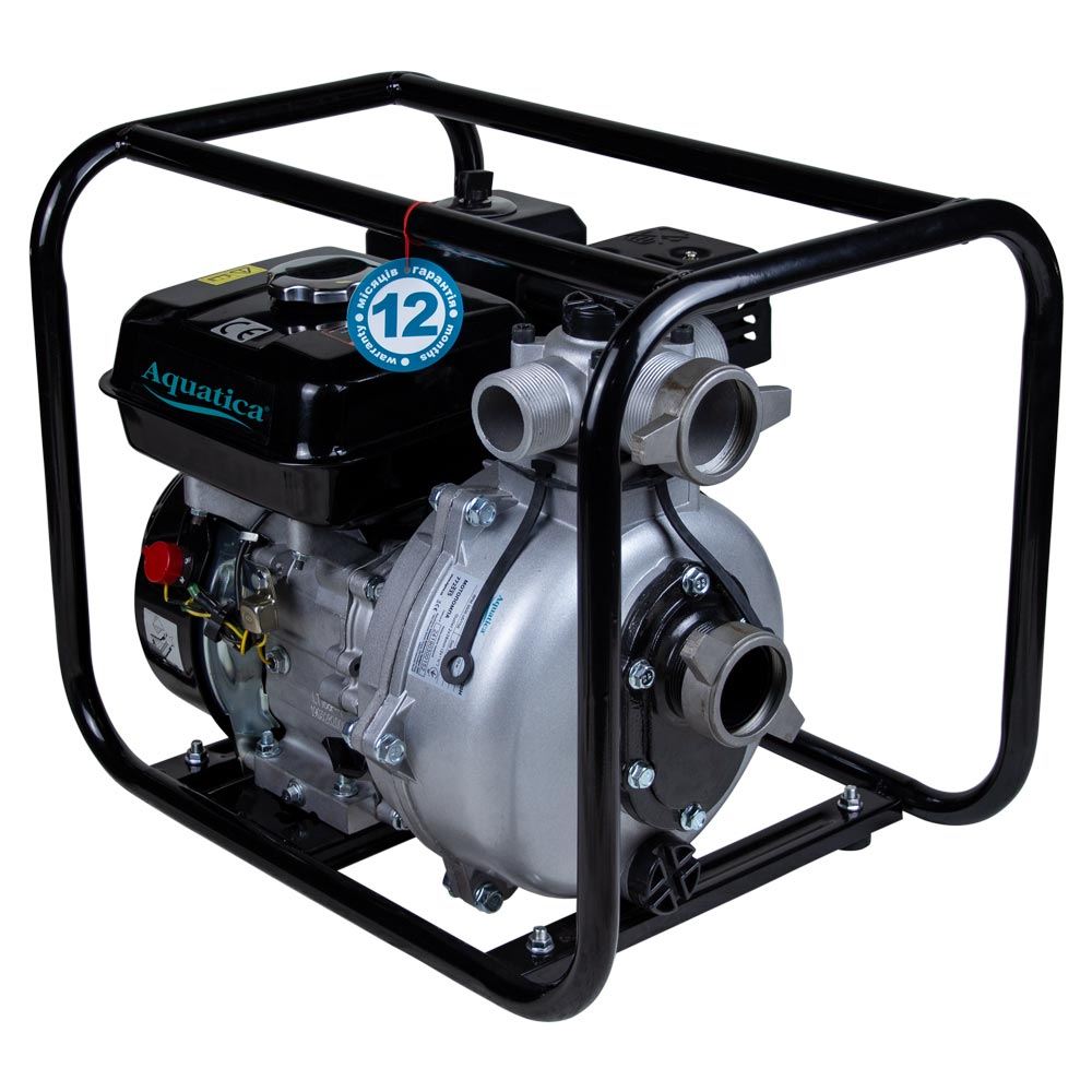 Мотопомпа Aquatica 7.5 к.с. Hmax 70м Qmax 35м³/год (4-х тактний)