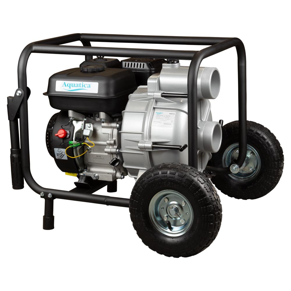 Мотопомпа Aquatica 7.5 к.с. Hmax 28м Qmax 70м³/год (4-х тактний) для брудної води