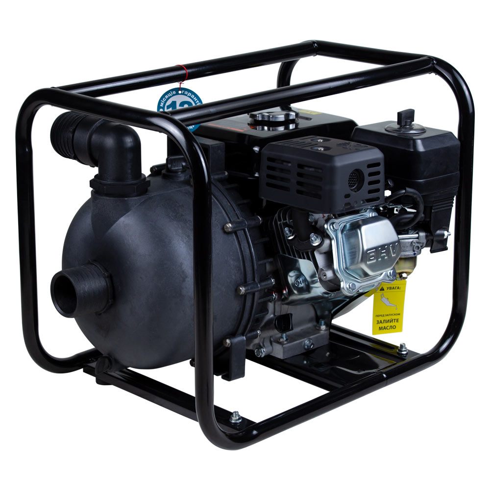 Мотопомпа Aquatica 7.5 к.с. Hmax 30м Qmax 38м³/год (4-х тактний) для агресивного середовища