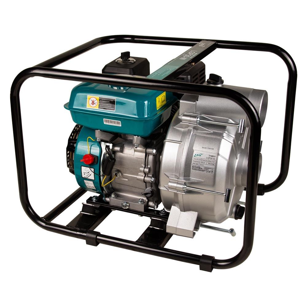 Мотопомпа Leo 6.5 к.с. Hmax 29м Qmax 60м³/ч (4-х тактний) для брудної води LGP30-W
