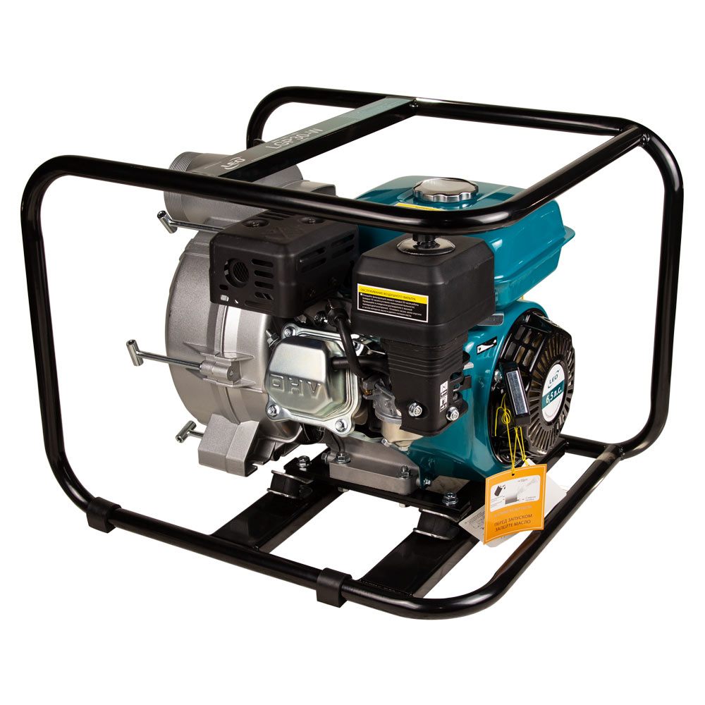 Мотопомпа Leo 6.5 к.с. Hmax 29м Qmax 60м³/ч (4-х тактний) для брудної води LGP30-W